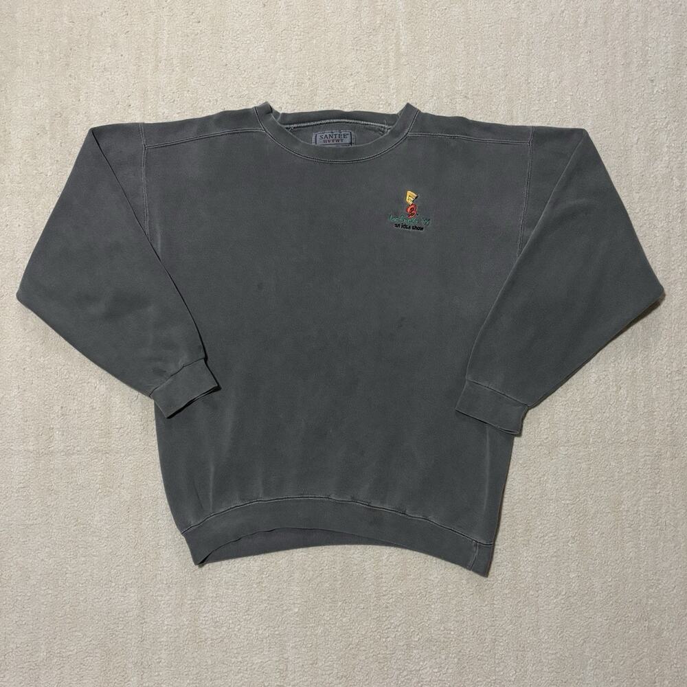 Vintage 1999 E3 Expo Los Angeles Video Games Sweatshirt Santee Hvywt Size L Gray